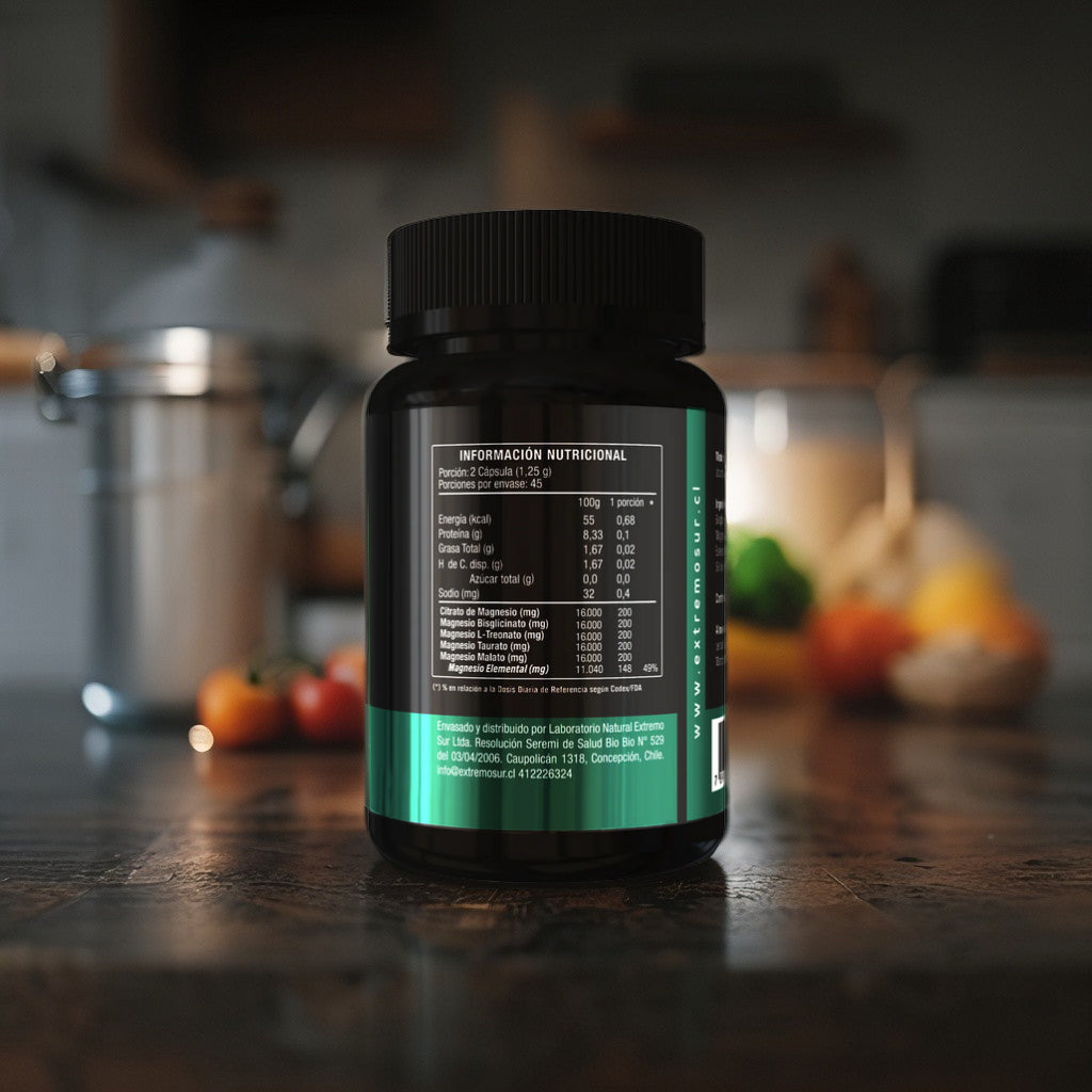 5 MAGNESIOS                      MAGNE 5   Bisglicinato Taurato L-treonato Malato Citrato